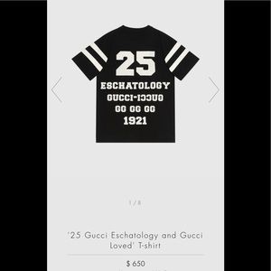 ‘25 Gucci Eschatology and Gucci Loved’ T-Shirt
